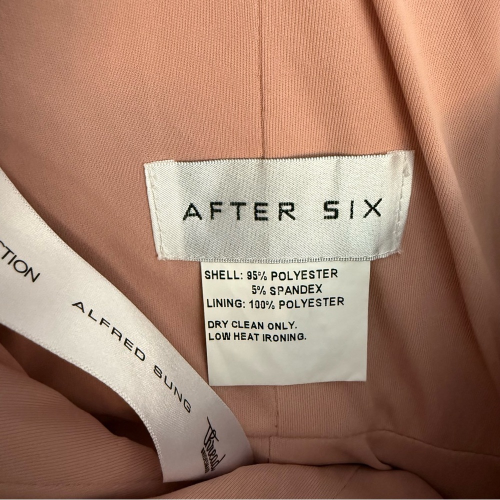 AFter Six‎ 6888 Strapless Corset Satin Gown Copper Penny 4 - Picture 4 of 8